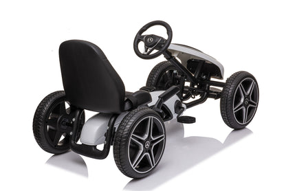 FITAAC Mercedes-Benz Go-Kart – Pedal-Powered with EVA Tires & Leather Seat