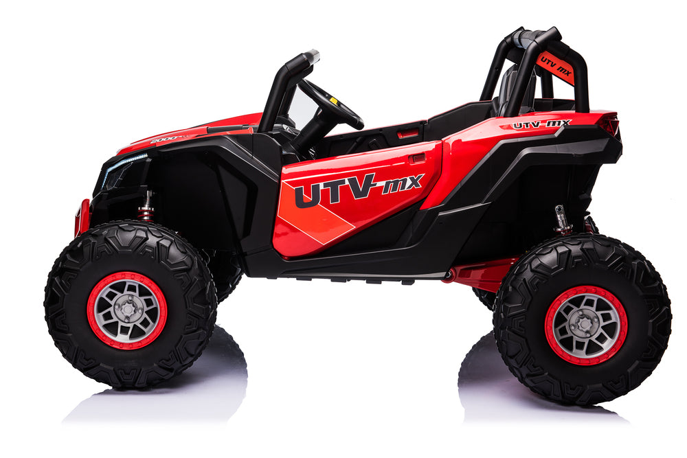 24V-Electric beach Buggy Ride EVA wheels and 2 leather seat -Red