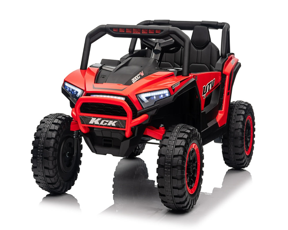 FITAAC 24V XL Off-Road UTV Ride-On Car – 2-Seater, 4WD, Green