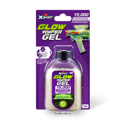 X-Shot Hyper Gel Glow in the Dark Gellet Refill – 15,000 Pieces