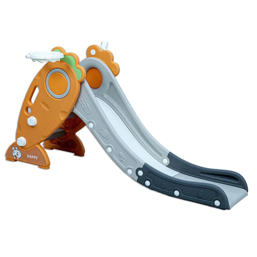 Little Toddlers Small Size Slide With Basketball Hoop