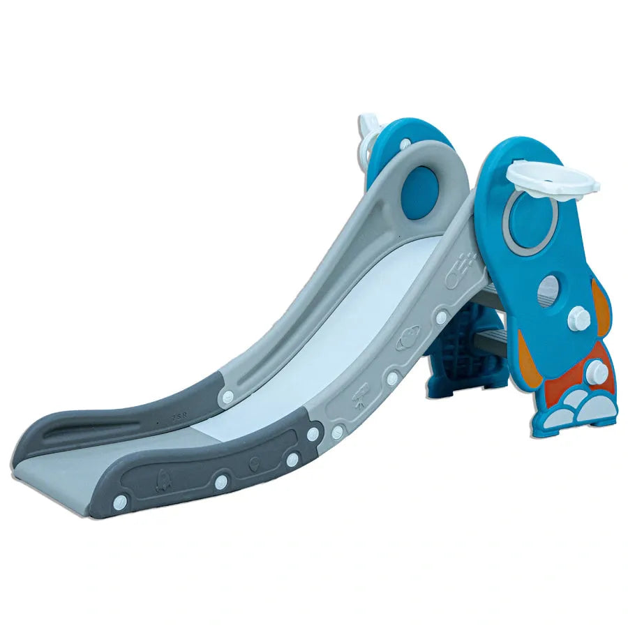 Little Toddlers Small Size Slide With Basketball Hoop