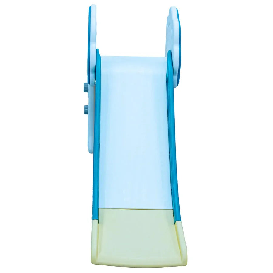 Little Toddlers Medium Size Slide With Basketball Hoop (Light Mint Green/White)