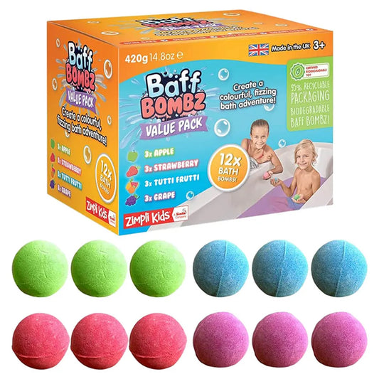 Zimpli Kids - Baff Bombz Bath - Pack of 12
