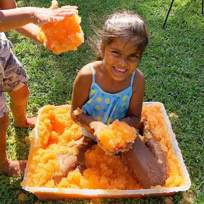 Zimpli Kids - Gelli Baff Bath - 600g - Orange & Pink with 2 Crackle