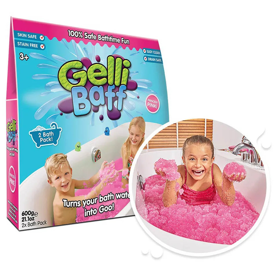 Zimpli Kids - Gelli Baff Bath - 600g - Orange & Pink with 2 Crackle