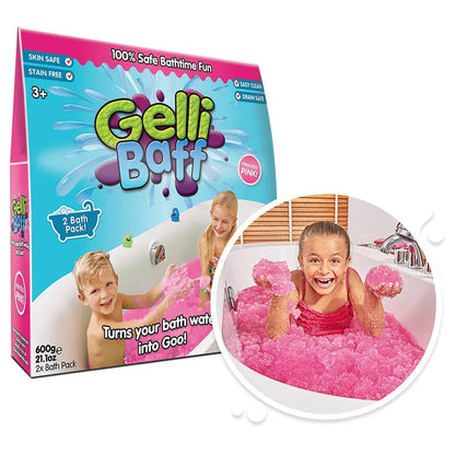 Zimpli Kids - Gelli Baff Bath - 600g - Orange & Pink with 2 Crackle