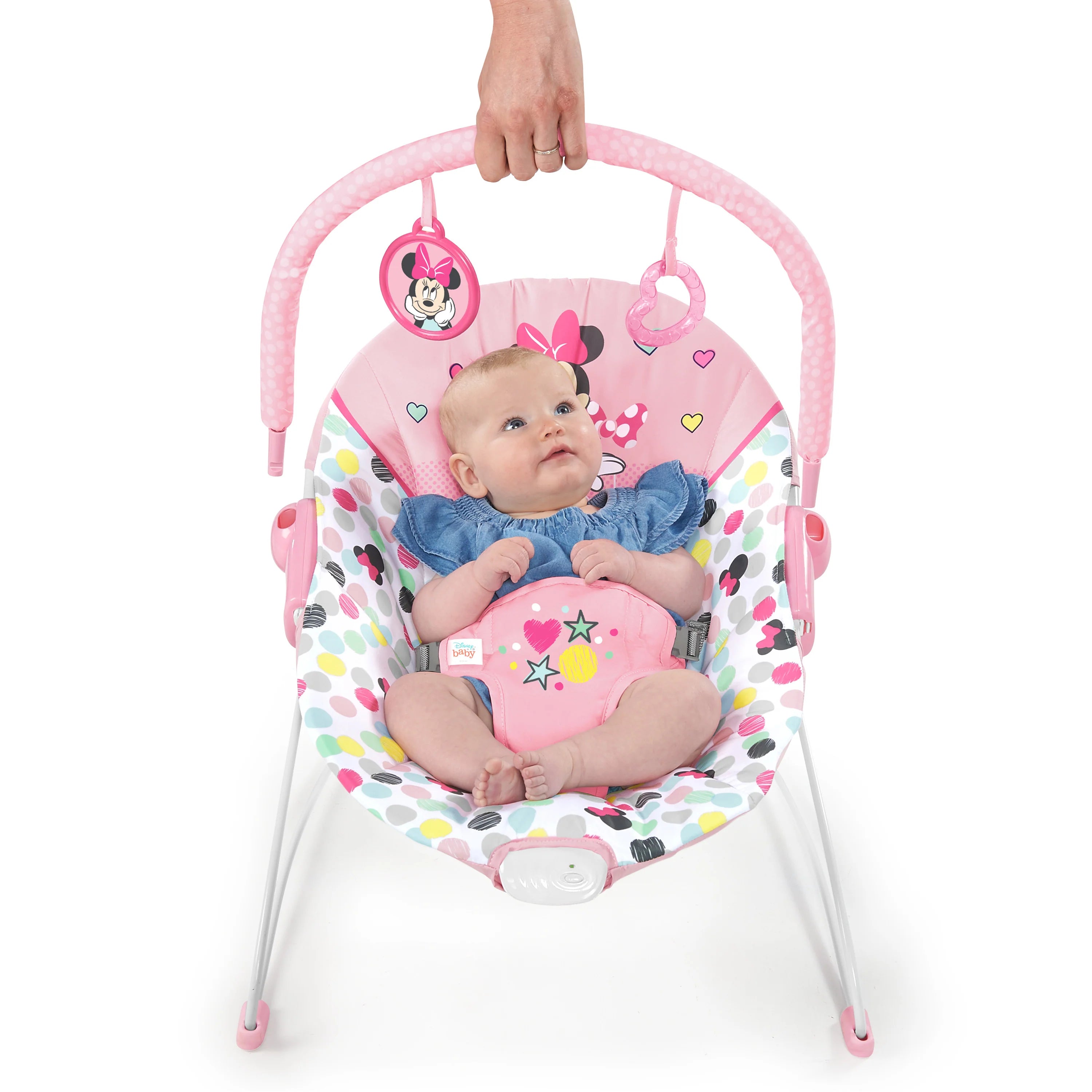 Bright Starts Minnie Mouse Spotty Dotty Vibrating Bouncer
