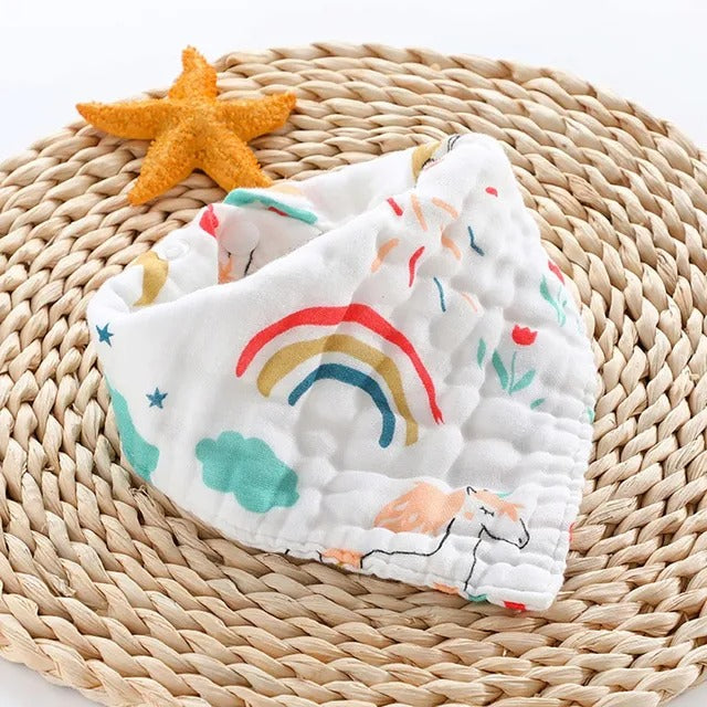 Little Story Muslin Bandana Bibs Pack of 2 – Unicorn