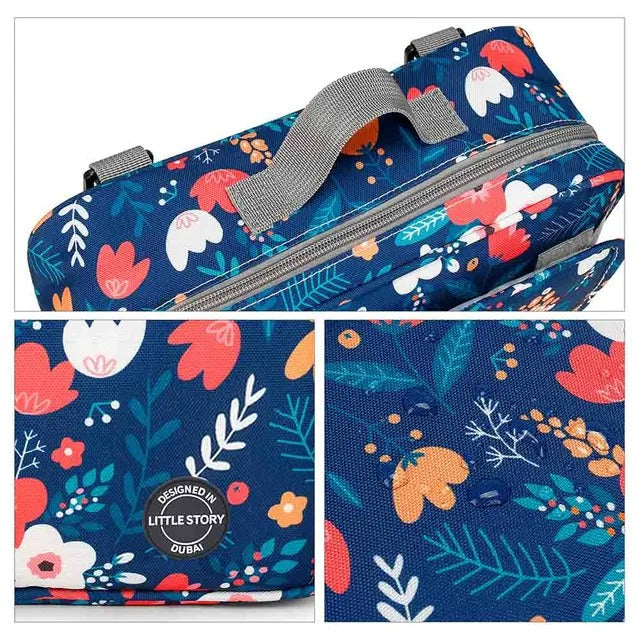 Little Story Baby Diaper Changing Clutch Kit – Floret Blue