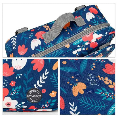 Little Story Baby Diaper Changing Clutch Kit – Floret Blue
