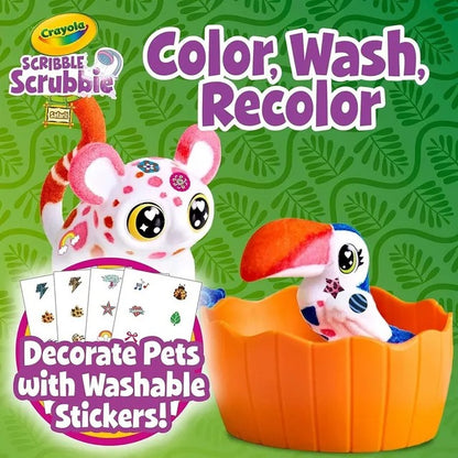 Crayola Scribble Scrubbie Pets Coloring Kit – Safari Treehouse