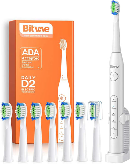 Bitvae R2 Electric Toothbrush White + 8pcs Brush Head