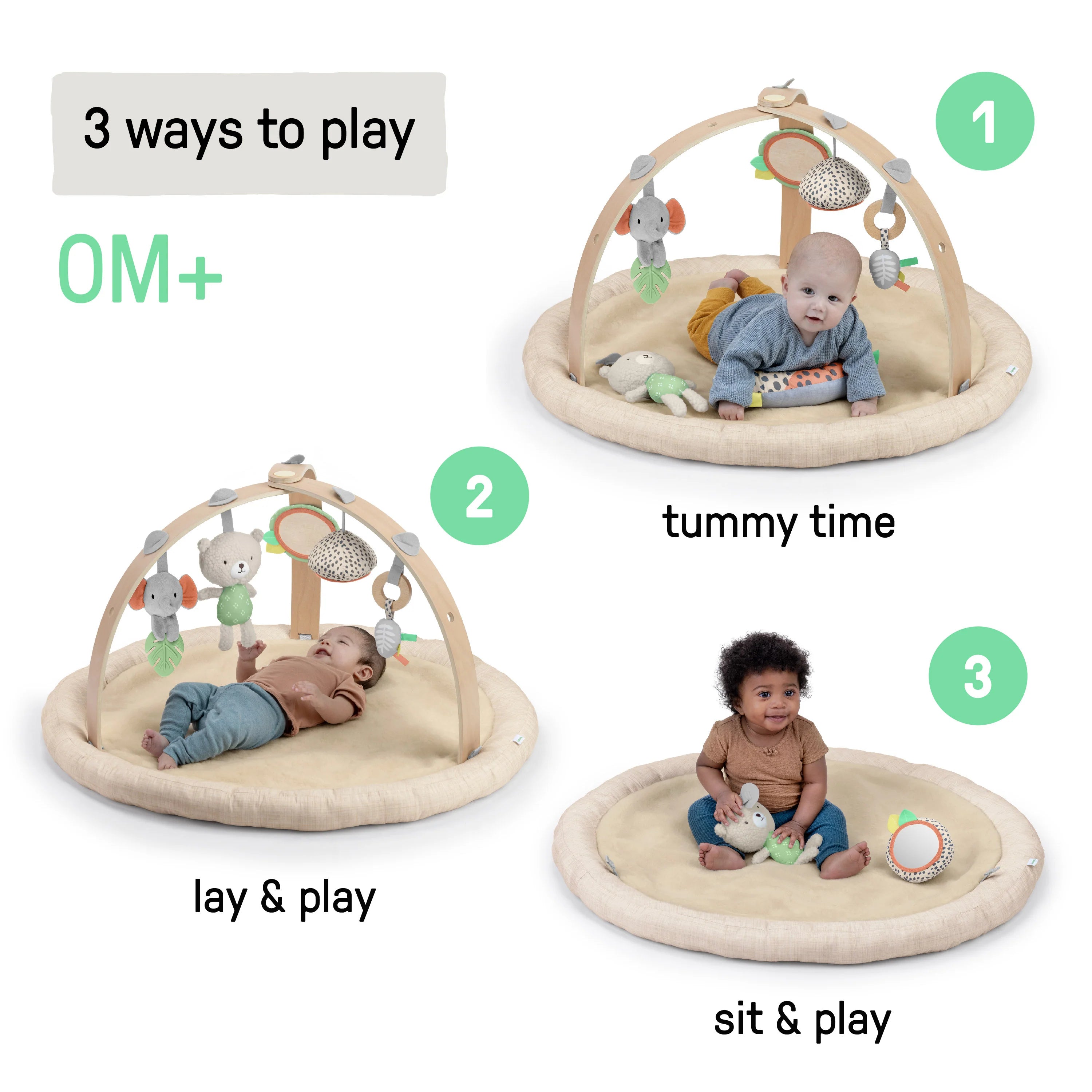 Ingenuity Every Season Plush Lambswool Play Gym