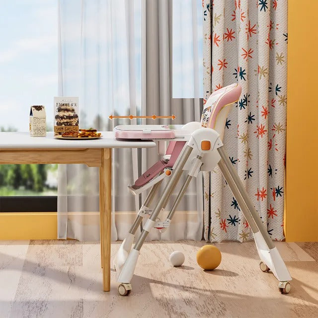 Teknum 5-in-1 Convertible Swing And High Chair – Pink.