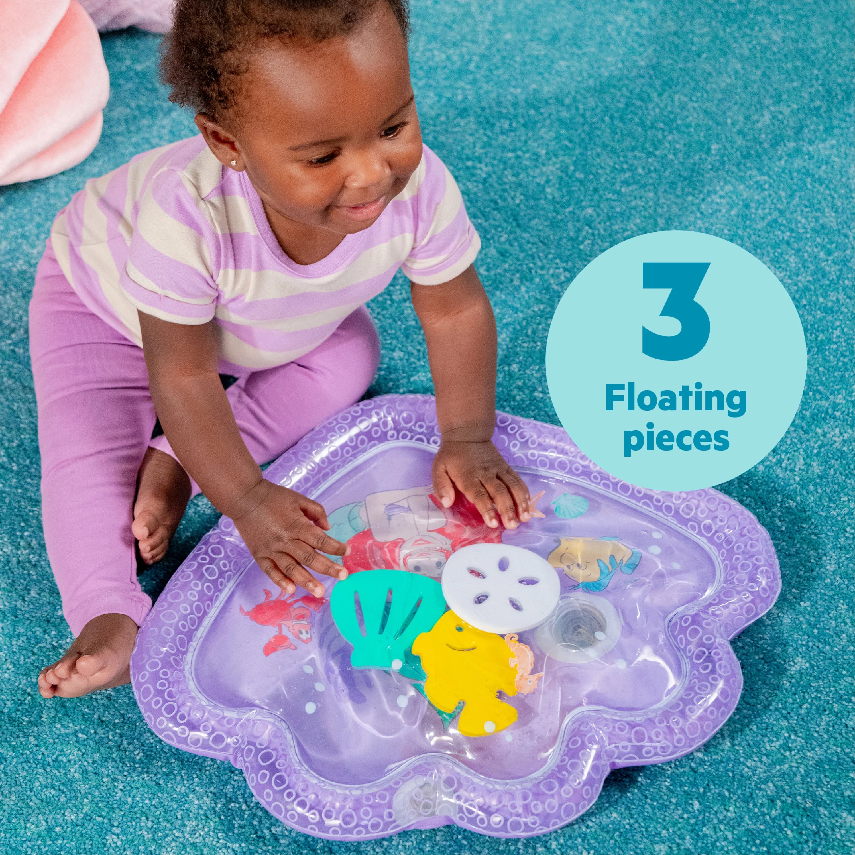 Bright Starts Disney Baby The Little Mermaid Sea Treasures Tummy Time Water