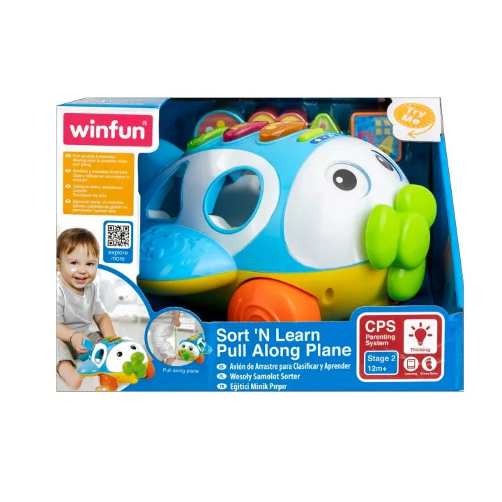 Winfun  Sort and Learn Pulll Along Plane