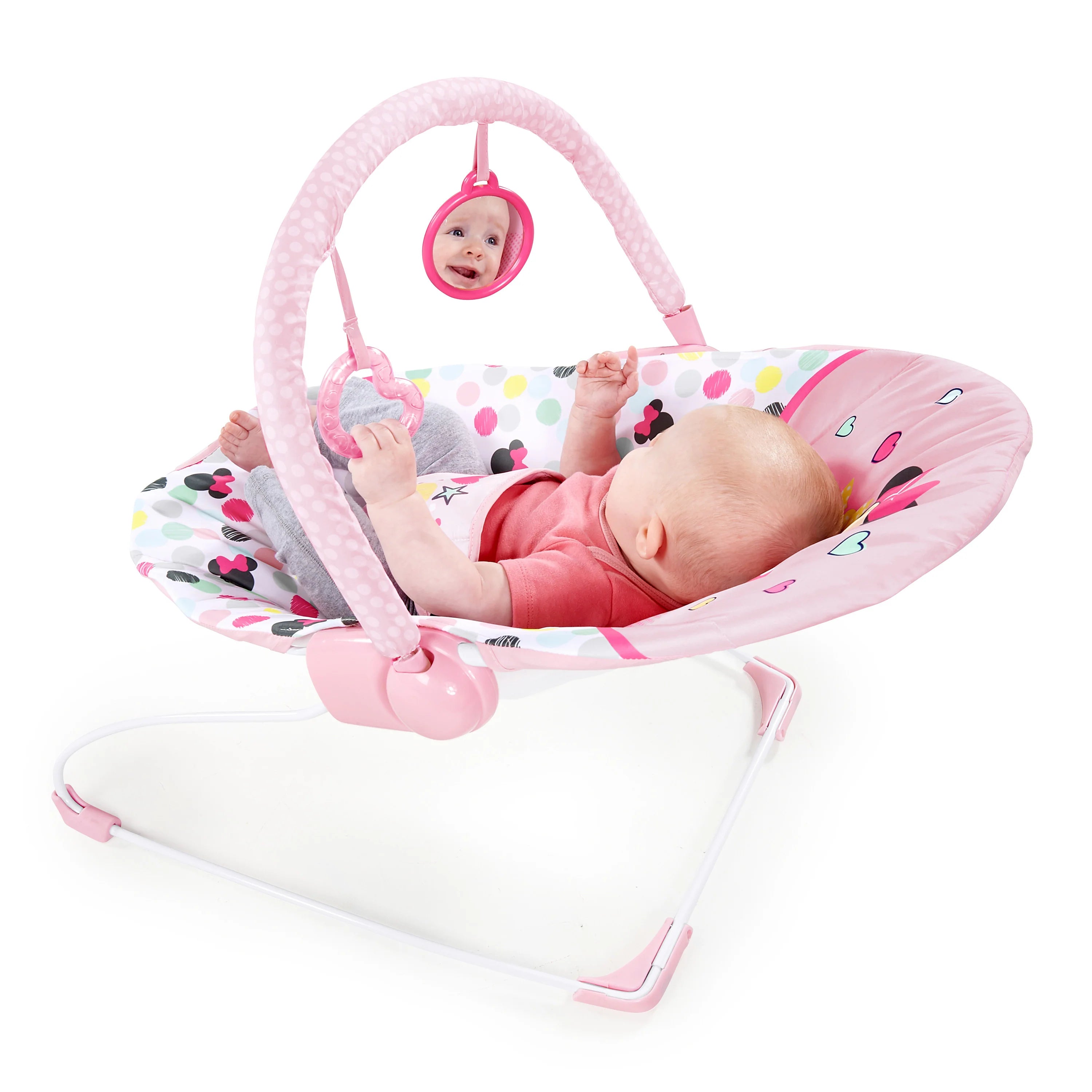 Bright Starts Minnie Mouse Spotty Dotty Vibrating Bouncer