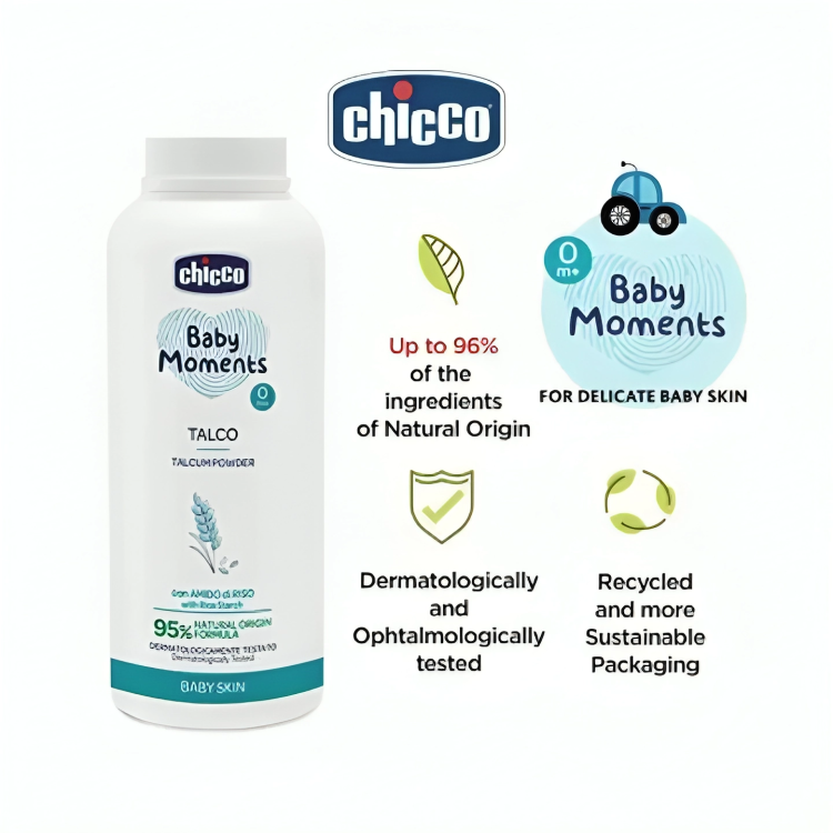 Chicco Baby Moments Talcum Powder (150 g)