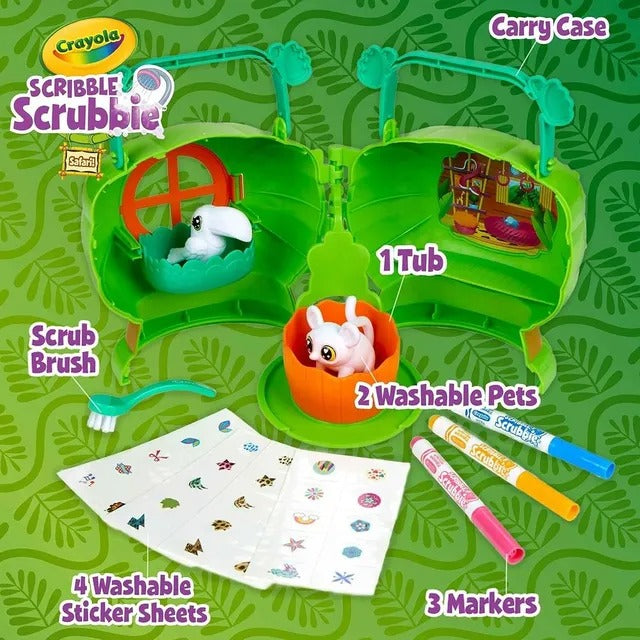 Crayola Scribble Scrubbie Pets Coloring Kit – Safari Treehouse