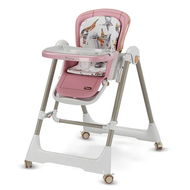 Teknum 5-in-1 Convertible Swing And High Chair – Pink.