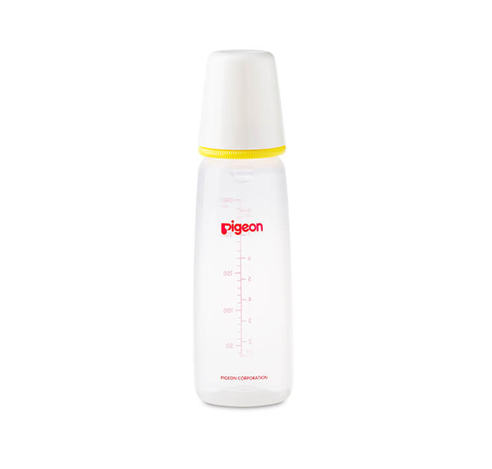 Pigeon Plastic Bottle Slim Neck, 240ml, White Cap