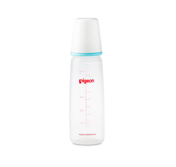 Pigeon Plastic Bottle Slim Neck, 240ml, White Cap