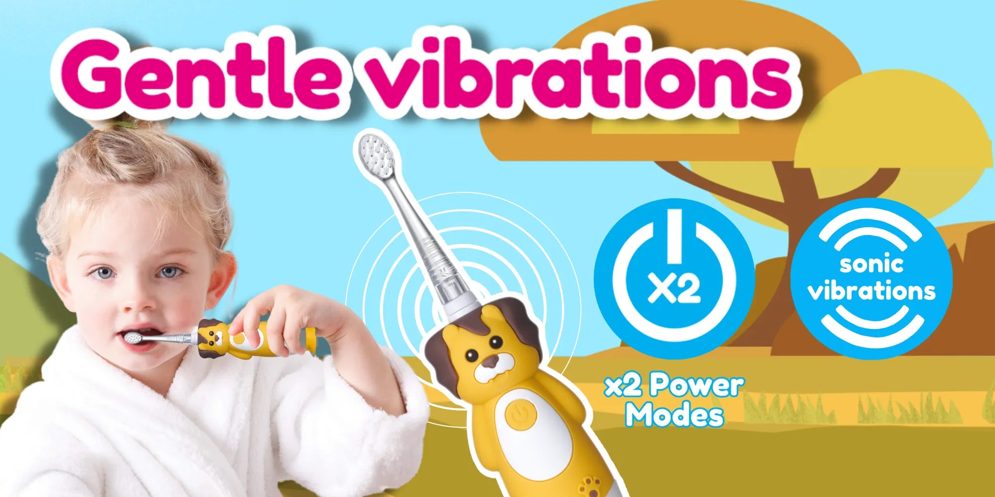 Brush-Baby Wild Ones Rechargeable Toothbrush (Elephant)