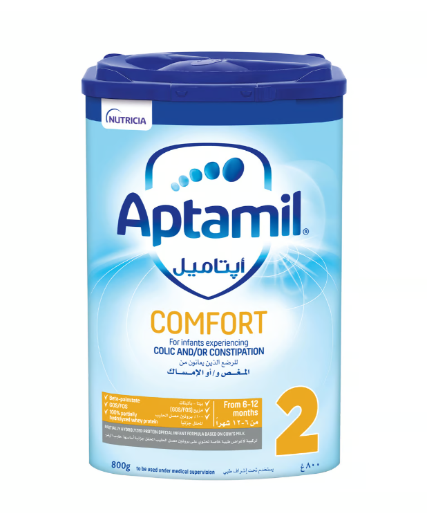 Aptamil Comfort Stage 2 Infant Formula Based - 800 Grams (6-12 Months)
