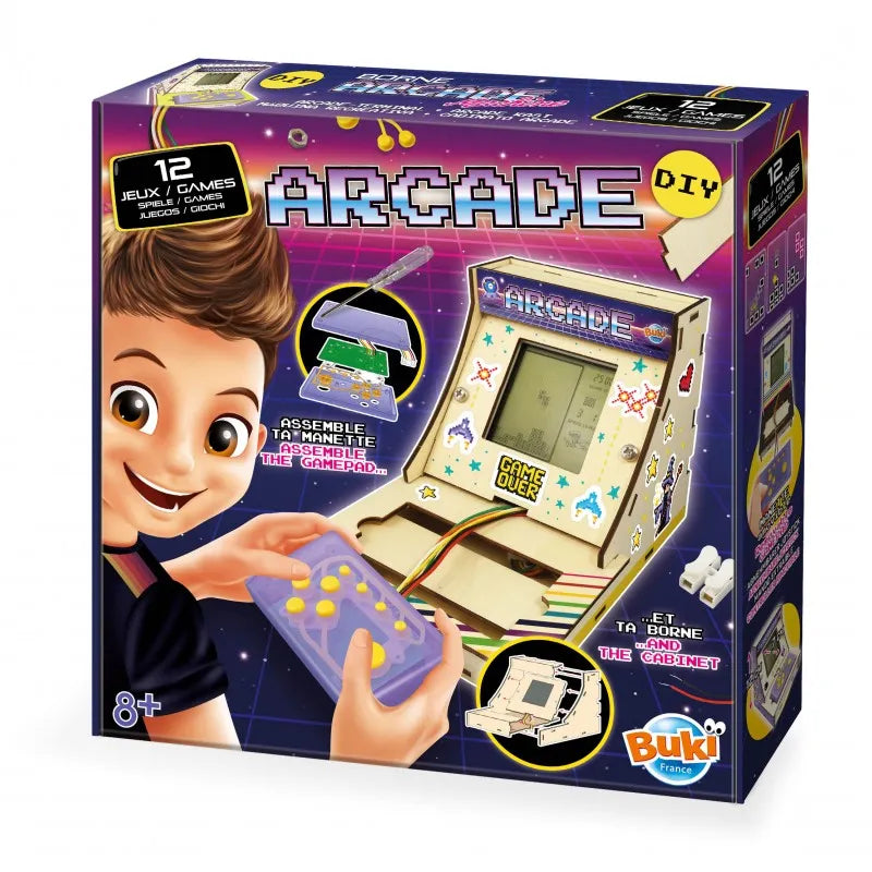 Buki France Build Your Own Arcade Cabinet Game Kit