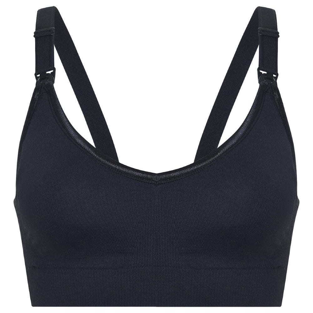Blooming Blossom Wire Free Nursing Bra (Black)