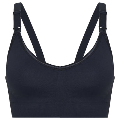 Blooming Blossom Wire Free Nursing Bra (Black)
