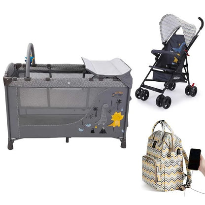 Little Story Playard, Stroller & Diaper Bag Set