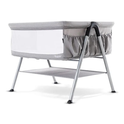 Teknum Fellow 2 Twin Bedside Crib Bassinet – Grey