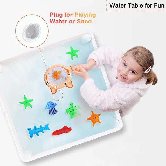 Little Story 4-in-1 Activity Block Table with 350 Blocks – Extra Large