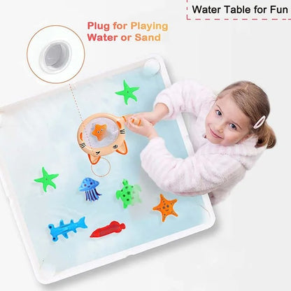 Little Story 4-in-1 Activity Block Table with 350 Blocks – Extra Large