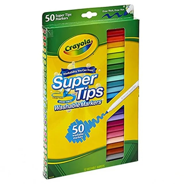 Crayola Set of 50 Washable Super Tips Markers