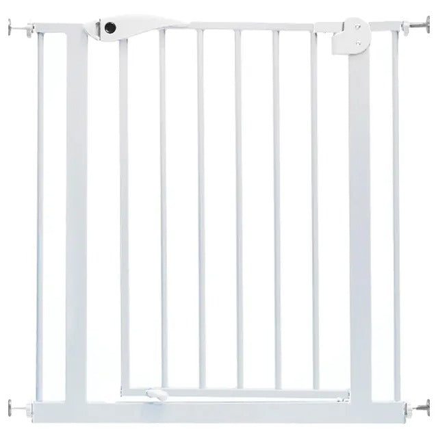 Baby Safe Metal Safety Gate with 10 cm Extension – White