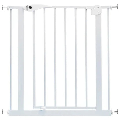 Baby Safe Metal Safety Gate with 10 cm Extension – White