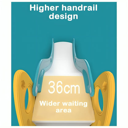 Little Angel Kids Slide & Swing 3 In 1 Activity Playset (104 x 55 x 32 cm, Yellow).