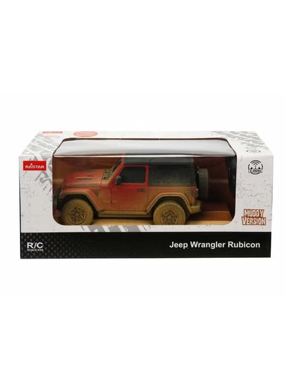Rastar R/C Jeep Wrangler Rubicon Muddy Version – 1:24 Scale