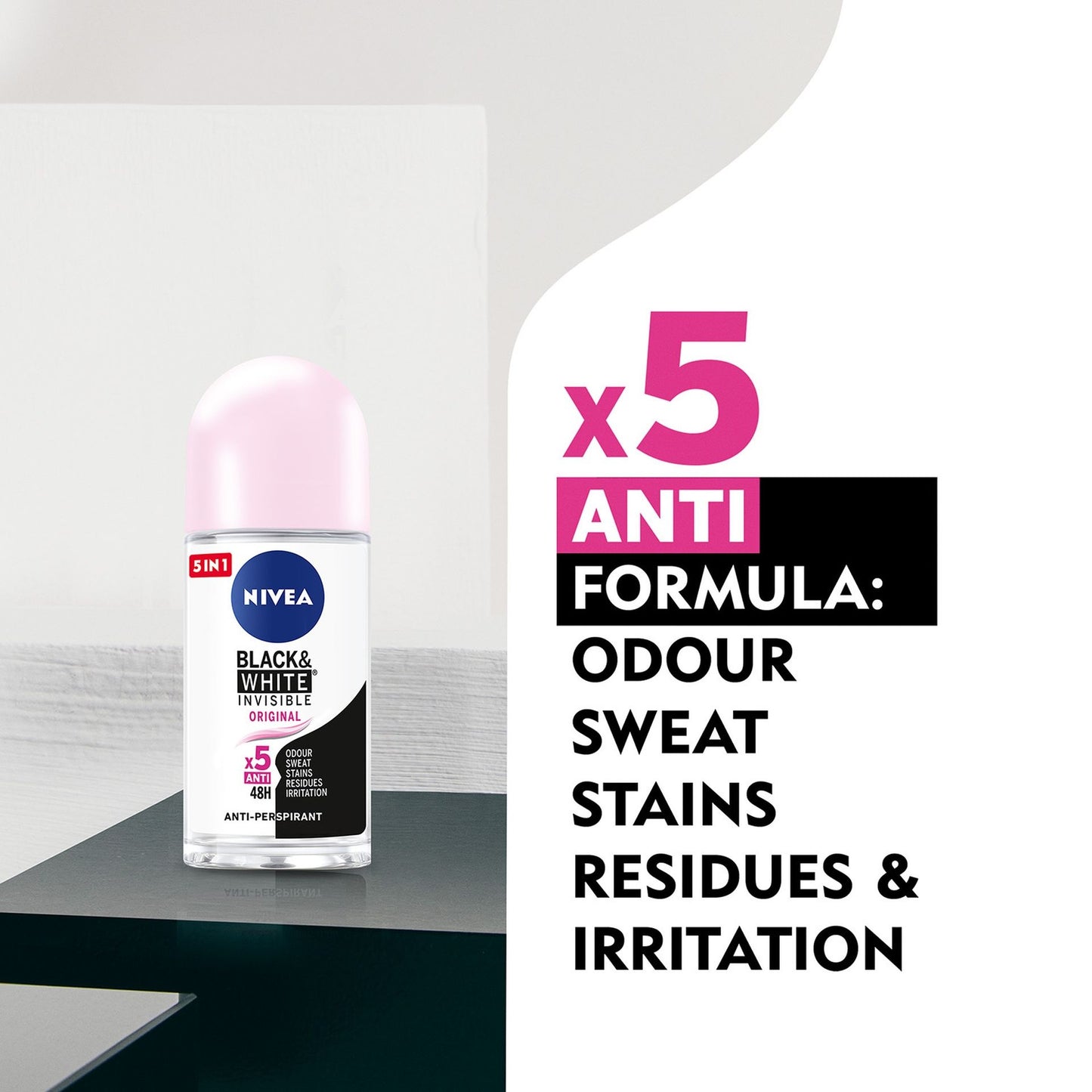 Nivea Female Roll On Black & White (50ml)