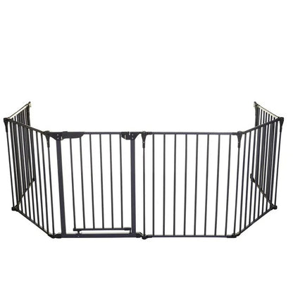 Baby Safe Convertible Playpen With Mat – Grey