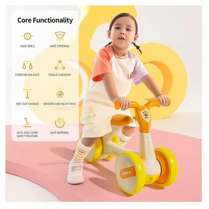B.Duck - 7-Inch Kids Balance Bike - Yellow