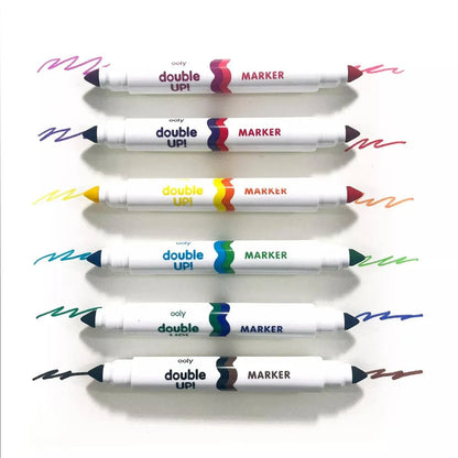 Ooly Double Up Double Ended Markers (Set of 6/12 Colors)