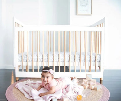 Babyhood - Riya 5-in-1 Convertible Baby Cot with Drop Side
