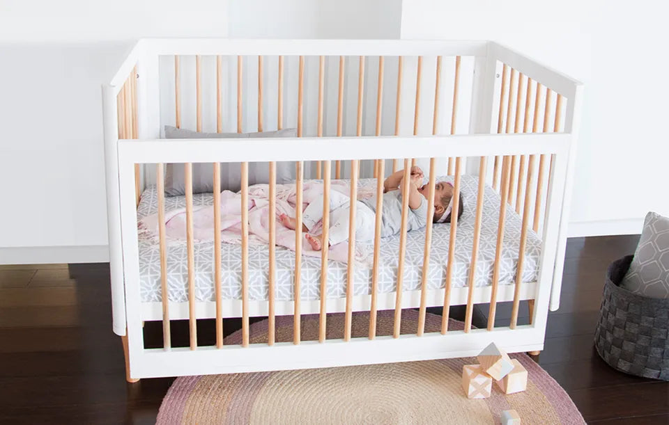 Babyhood - Riya 5-in-1 Convertible Baby Cot with Drop Side