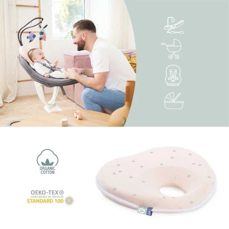 بابيموف لوفنست الأصلي وسادة لتثبيت الرأس بتصميم تشريحي (وردي)