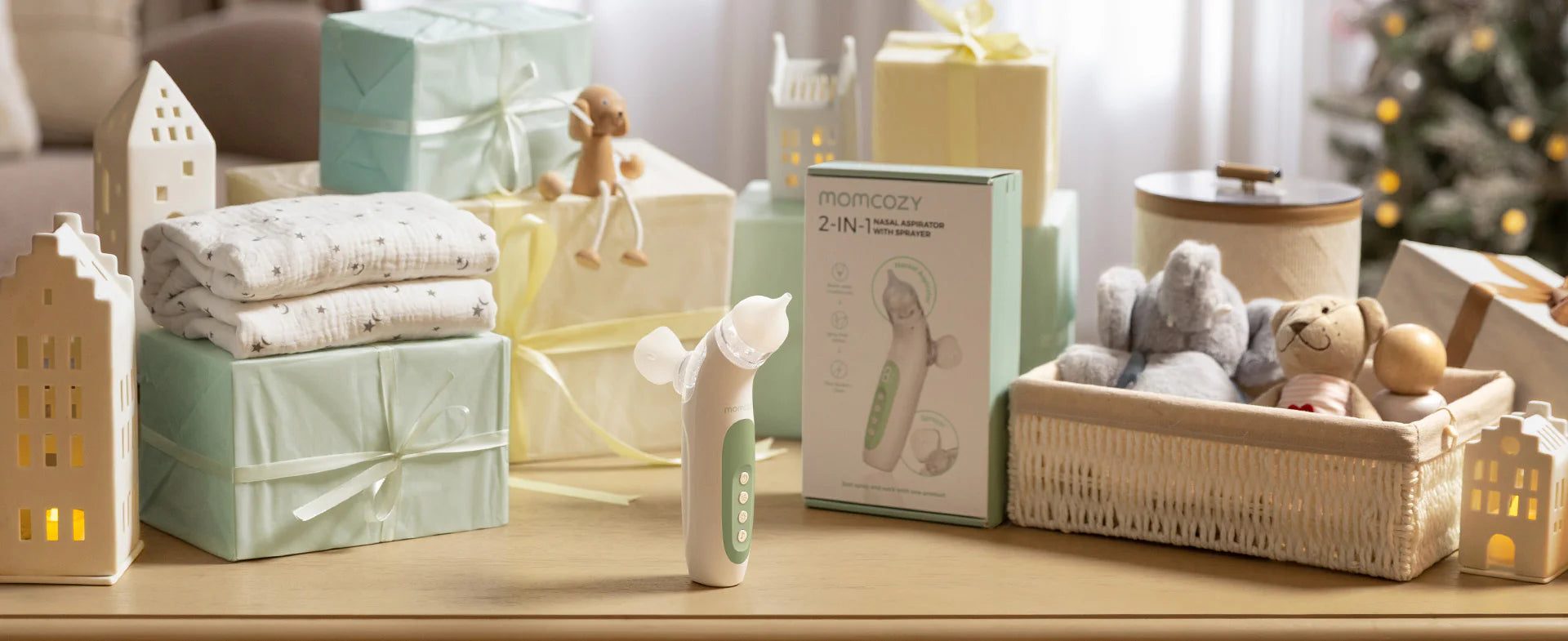 Momcozy BreezyClear™ 2-in-1 Spray & Suction Electric Nasal Aspirator