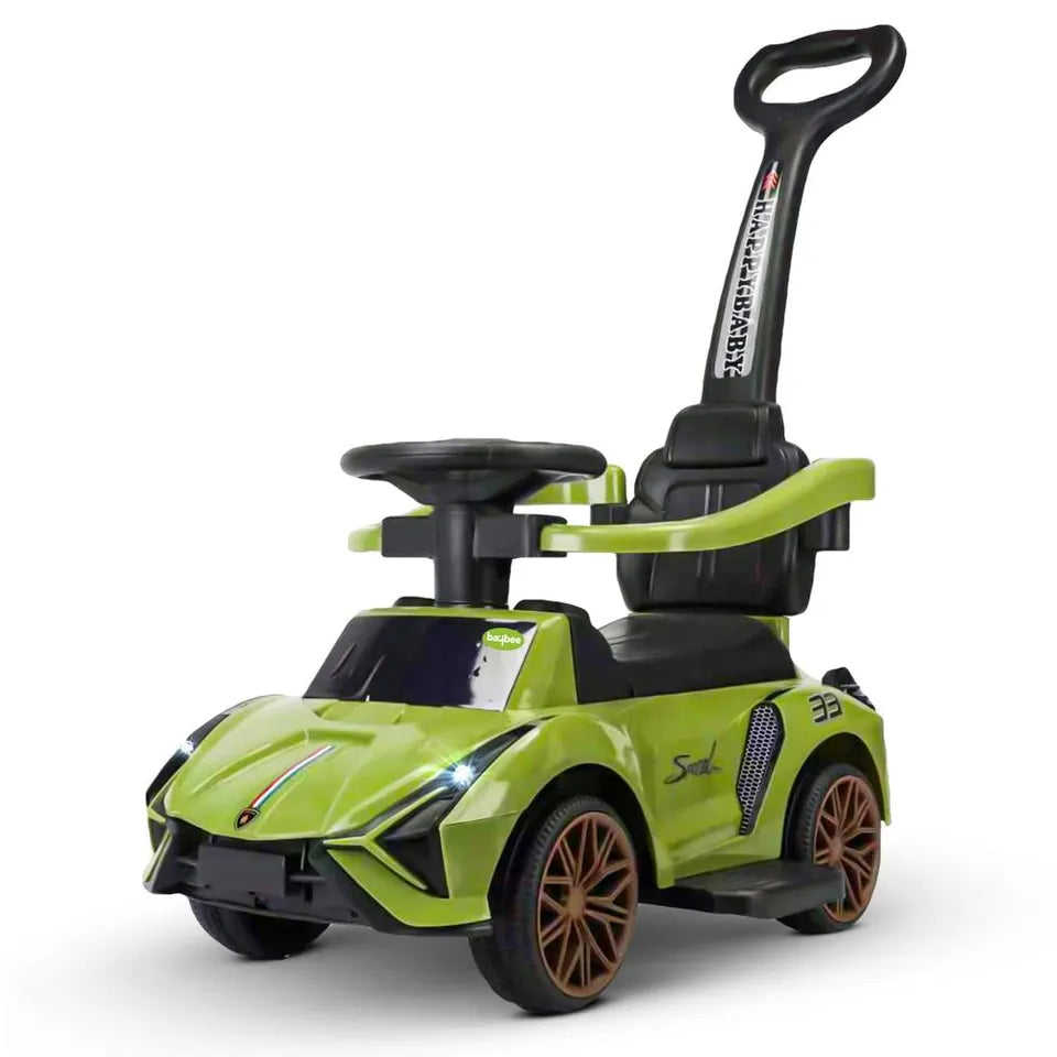 Ride On Push Car for Kids with Light & Music – Green